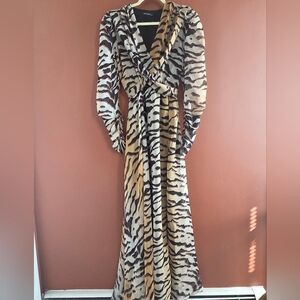 Nocturne Zebra Print Midi Dress Size 34 / US 2-4 Elegant Statement Dress
